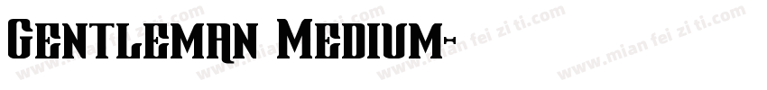 Gentleman Medium字体转换